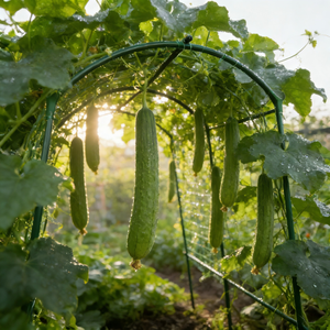 USA Warehouse Arched Garden Trellis Metal Climbing Support <b>Frame</b> for Grapes Cucumbers Beans Peas Squash Outdoor Raised Bed - Product Image 3