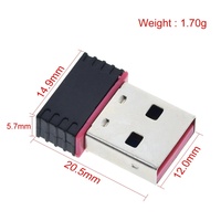 MT7601 Mini USB Wifi Adapter 802.11n Antenna 150Mbps USB Wireless Receiver Dongle Network Card External Wi-Fi For Desktop Laptop