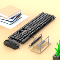 Lantronlife Vente en gros en usine Clavier et souris USB filaire professionnel bon marché 104 touches Clavier de frappe ergonomique Souris