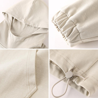 Sudadera con Capucha Regular al por Mayor OEM, Sudadera con Capucha de Alta Calidad de 425G, Sudadera con Capucha de Manga Larga, Informal, Holgada, de Cuello Alto para Hombre