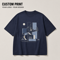 T-shirt en coton imprimé à manches courtes, coupe ample et oversize, 240 g/m², unisexe, décontracté, respirant, confortable, grandes tailles, pour hommes, vente en gros