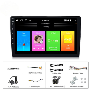2 Din Xe đa phương tiện Máy nghe nhạc 10 inch Xe Android tải về GPS phần mềm xe DVD Player Navigator âm thanh - Product Image 6
