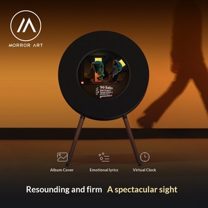 MORRORART R1 Haut-parleur intelligent avec écran d'affichage des sous-titres flottant 5.0, 200W de puissance pour salon, compatible APP, R1 2.1 canaux - Product Image 2
