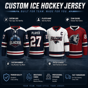 Maillot de hockey sur glace en coton respirant, impression par sublimation, fabrication directe, vêtements de sport - Product Image 4