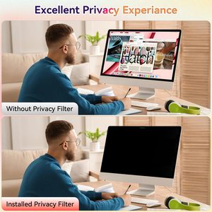 ฟิล์มกันมองข้างสำหรับ iMac รุ่นปี 2026 ขนาด 24 นิ้ว สำหรับคอมพิวเตอร์ตั้งโต๊ะปี 2021-2025 ป้องกันแสงสะท้อน ป้องกันการสอดแนม - Product Image 3