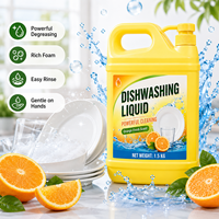 Liquide vaisselle jetable OEM écologique pour la maison et la cuisine, antibactérien, multi-usages, sûr, parfum citron gingembre 15-30%