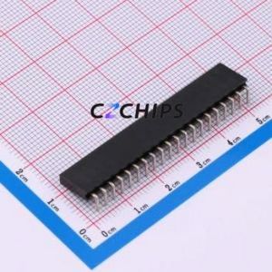 HC-PM254-8.5H-1x20PW Pin Socket Bent Lead Through Hole,P=2.54mm Connector 1x20P 2.54mm Square Hole Right Angle Insert - Product Image 2