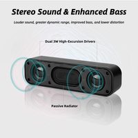 Speaker USB Portabel Komputer Laptop Honk Mini DC dengan Koneksi Tipe-C 2.0 Channel Output 0-5W