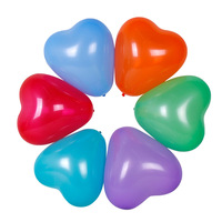 Ensemble de ballons en latex brillant épaissi en forme de cœur pour les mariages, les anniversaires, la Saint-Valentin - Décoration romantique pour déclarations d'amour