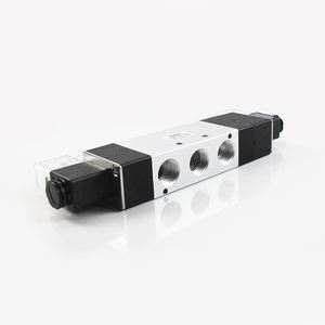 Airtac 5 5-Way 3-posisi tekanan rendah 1/2 inci pneumatik Solenoid ganda katup udara Gas kompatibel AC220V DC24V AC110V - Product Image 4