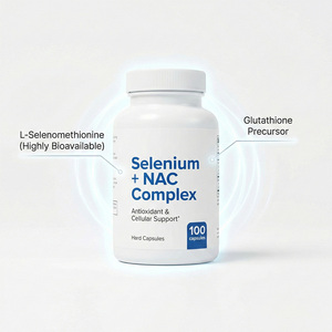 Complément de sé<span class=keywords><strong>l</strong></span>énium NAC, antioxydant et régulateur immunitaire, excipients d'origine végétale, soin du foie - Product Image 1
