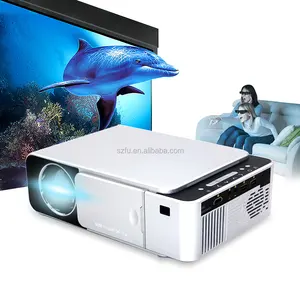 2021 portable digital LCD wifi multimedia projector 1080p smart video home theater cinema T6 3000 lumens led projector