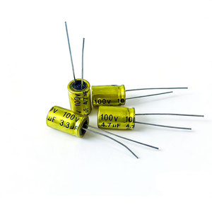 Condensador electrolítico de electrodos para audiófilos, NP 100V 1/2,2/3,3/4,7/5,6/6,8/10/15/22/33/47/68/100UF, 10 Uds. - Product Image 1