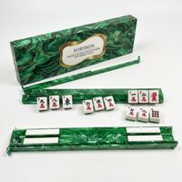 Règle de poussée en acrylique personnalisable avec logo pour Mahjong américain, accessoire durable pour le mélange manuel des tuiles de Mahjong