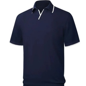 Polo brodé personnalisé en gros, T-shirt de golf uni, Polo homme vierge, Polo color block - Product Image 3