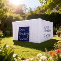 Kiosque Commercial Gonflable Décoratif Portable Tente Pop-Up Étanche Magasin Cabine de Vente Extérieure Intérieure Mignonne en Forme de Dessin Animé pour Boissons