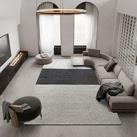 Tapis d'intérieur haut de gamme en laine tissée lavable et résistant aux taches, directement de l'usine, pour chambre, salon, table basse, canapé, chevet