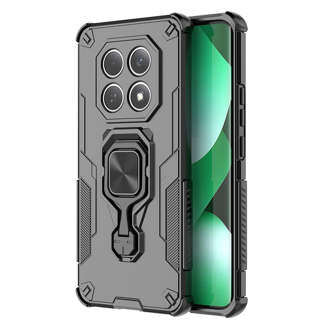 Factory Wholesale Low Price Multifunctional Luxury Shockproof Fashionable Phone Case with Rotating Metal Ring for Redmi Note 15