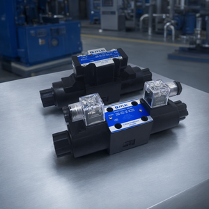 Vanne de commande directionnelle à solénoïde DC24 A240 A110 en acier pour système hydraulique - Product Image 2