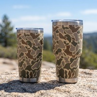 Enten-Tarnmuster Pulverbeschichteter Thermobecher 30 oz Lasergravierter Becher Individueller 30oz Becher Outdoor Vakuum-Wasserflasche