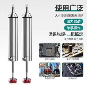 All Aluminum Alloy Desoldering <b>Pump</b> WLE 023 Conical Tip Double Ring Sealed Air Manual <b>Vacuum</b> Soldering Tool - Product Image 2