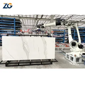 ZGSTONE misura su misura piastrelle in pietra artificiale lastra di marmo lucidato lastra di pietra sinterizzata di alta qualità per pavimenti pareti