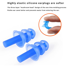 Pince-nez <span class=keywords><strong>anti</strong></span>-ronflement en silicone d'approvisionnement d'usine OEM pince-nez et bouchons d'<span class=keywords><strong>oreille</strong></span> de natation étanches - Product Image 6