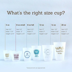 Gobelets en plastique personnalisés Faveurs de mariage Gobelets givrés personnalisés Gobelets en plastique personnalisés Faveurs - Product Image 5