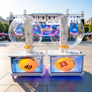 Machine de loterie mécanique en ligne à grande capacité (500 balles), machine de loterie, ensemble de jeu de bingo, jeu de devinettes des numéros gagnants - Product Image 1