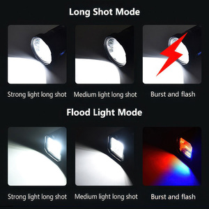 Năng lượng mặt trời Powered tìm kiếm ánh sáng mặt trời dây đeo vai ánh sáng mặt trời sạc COB xhp90 Spotlight Đèn pin 5000 Lumen USB cầm tay tìm kiếm ánh sáng - Product Image 4