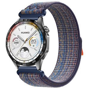 Correa de reloj de nailon Universal de 20mm y 22mm, transpirable para velcro, compatible con Huawei GT5/<span class=keywords><strong>4</strong></span>, correa de malla de temporada, reloj <span class=keywords><strong>Samsung</strong></span> 7/6 - Product Image 2