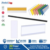 Hookei - Portaetiquetas de Plástico PVC Personalizados para Supermercados, Tiras de Datos para Estantes