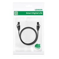 Kabel Ethernet UGREEN Cat 8 Kecepatan Tinggi 40Gbps 2000Mhz Cat8 RJ45 Kabel Jaringan Datar Terlindung untuk LAN Dalam Ruangan