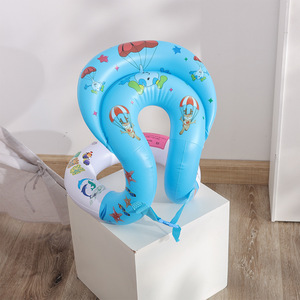 Anillo de natación inflable Xiaolu para bebés y niños, diseño de dibujos animados, flotador de PVC, ayuda de seguridad para nadar, edad de 0 a 24 meses - Product Image 2