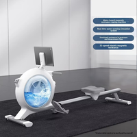 Rameur magnétique à double résistance CH Water, 32 niveaux réglables, écran LCD, équipement de fitness pour la maison, 120 kg
