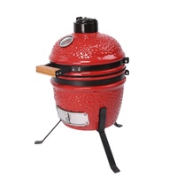 Mini grilles Kamado en céramique de 12 pouces pour la cuisine extérieure et intérieure Camping BBQ Grill