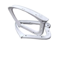 Accessoires d'accoudoir en métal de chaise de bureau blanche meubles essentiels d'accoudoir de Pp pour des sièges confortables