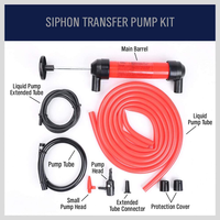 Vente en gros d'huile liquide pour voiture Pompe manuelle à changement de carburant robuste Pompe d'extraction de gonflage Pompe à siphon à air manuel 3 en 1 en plastique