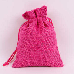 Expédition rapide <span class=keywords><strong>Composite</strong></span> Faux Lin Organisateur Pochettes En Vrac En Gros Cordon Sacs Bijouteries Écologique Cadeau Emballage - Product Image 5