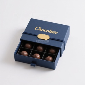 Emballage cadeau fait main pour la Saint-<span class=keywords><strong>Valentin</strong></span>, boîte cadeau en <span class=keywords><strong>chocolat</strong></span> <span class=keywords><strong>de</strong></span> qualité supérieure avec logo personnalisé et insert - Product Image 1