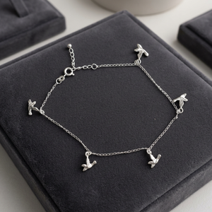 Chevillères en argent antique pour femmes indiennes, argent sterling 925, bijoux personnalisables pour les occasions de cadeaux - Product Image 3