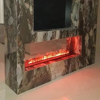 Cheminée décorative de qualité supérieure, Design de luxe, pas de chaleur, vapeur d'eau 3D, foyer à vapeur électrique