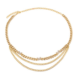 Cadena corporal de moda con múltiples capas en forma de corazón, cadena de cintura de aleación de zinc para fiestas, para mujeres - Product Image 4