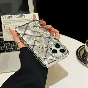 Luxe 3D Glitter Bling Diamant Serpent Placage Doux TPU Téléphone étui pour IPhone16 15 14 13 12 11 ProMax Antichoc Housse De Protection - Product Image 3