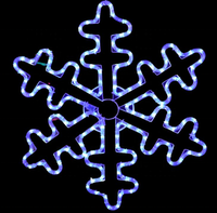 Motifs lumineux LED multicolores étanches IP65, flocons de neige de Noël, silhouettes suspendues pour fenêtre, décoration de Noël, éclairage de paysage pour mariage