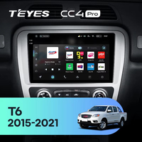 TEYES CC4 PRO para JAC T6 1 2015 - 2021 CarPlay Android Auto 2DIN Autoradio Reproductor Multimedia Estéreo para Auto