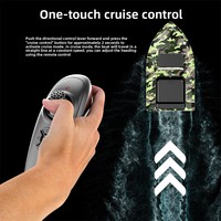 Bateau de pêche télécommandé électrique haute puissance V050 avec distributeur d'appâts, GPS, matériau ABS, sondeur de poissons, modèle Raptor, portée 500m