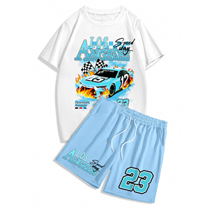 Bộ áo thun nam 2025 in logo tùy chỉnh chất liệu polyester, số lượng đặt hàng tối thiểu thấp, sản phẩm bán chạy - Product Image 5