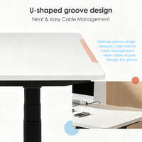 Structure de bureau assis-debout à double moteur, réglable en hauteur, à installation rapide, pour bureau moderne