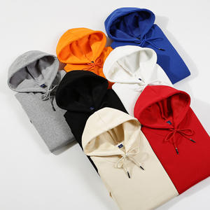 Sweat à capuche d'hiver tricoté doublé 500 g/m² 100 % coton double couche haute qualité streetwear logo personnalisé OEM coupe-vent lourd avec fermeture éclair - Product Image 2